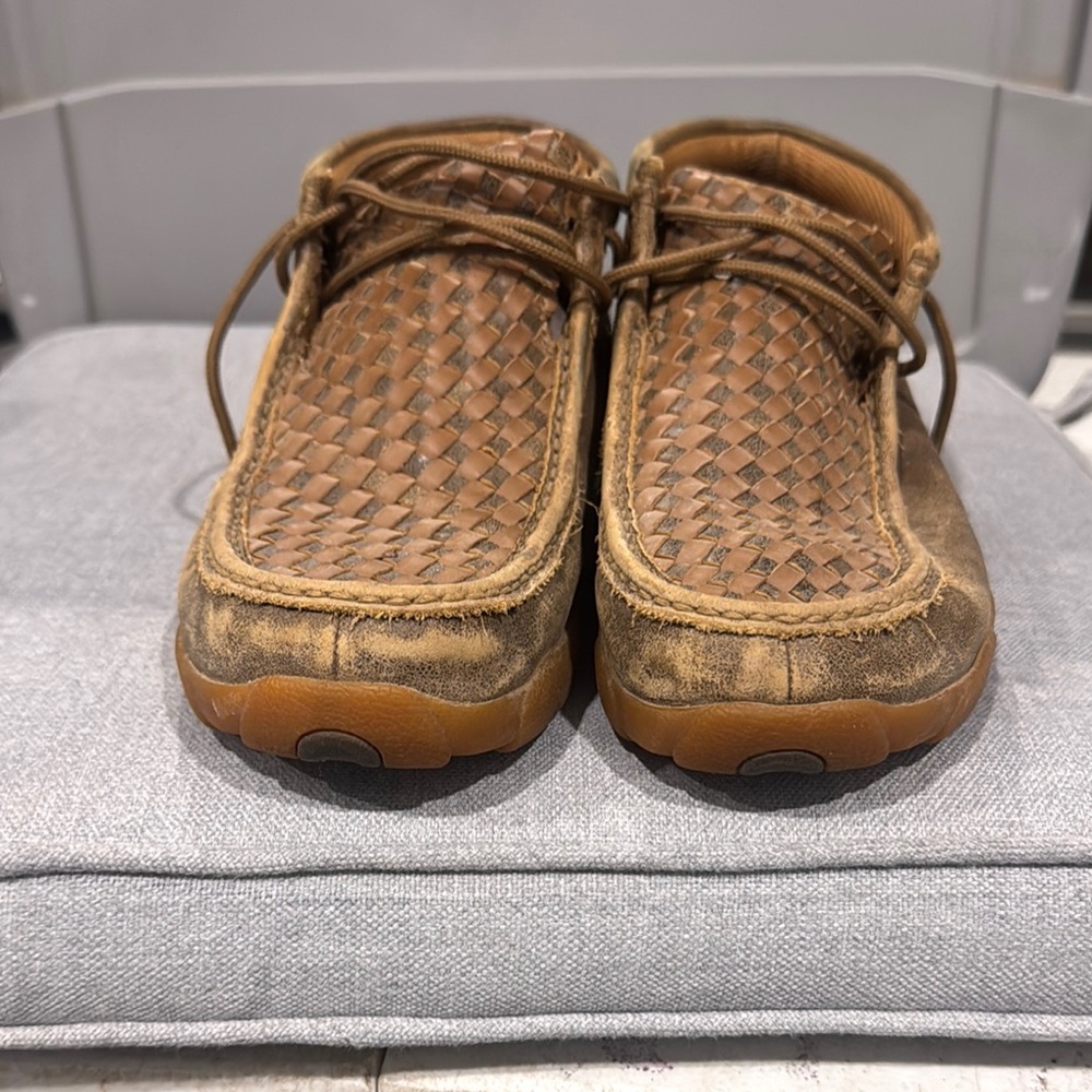 Twisted X Brown Chukka Boots with Leather Construction
